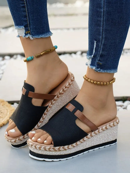 Capri Wedge Slide Sandal
