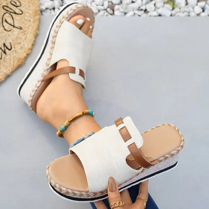 Capri Wedge Slide Sandal
