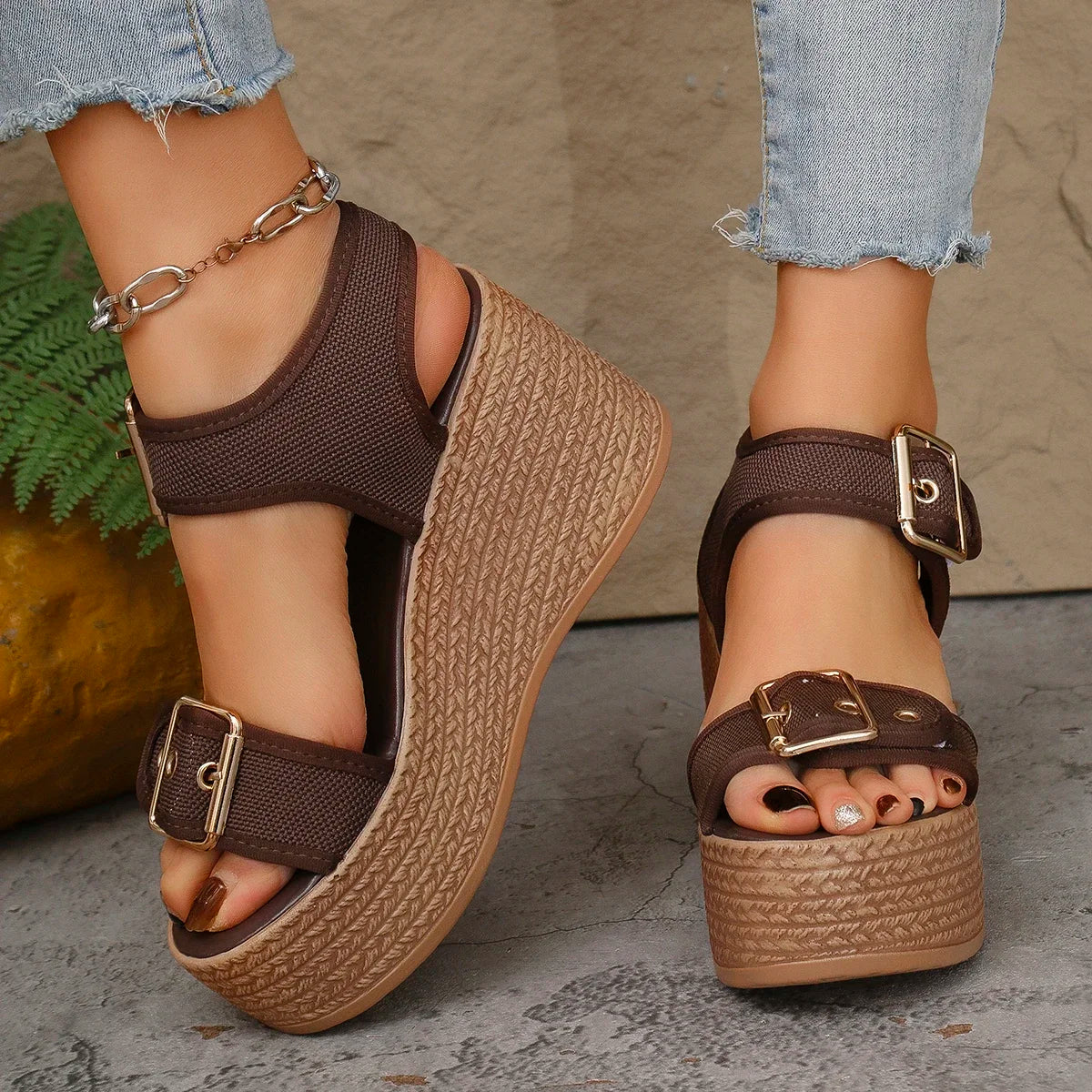Ibiza Platform Wedge Sandal