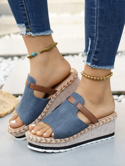 Capri Wedge Slide Sandal