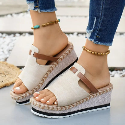 Capri Wedge Slide Sandal