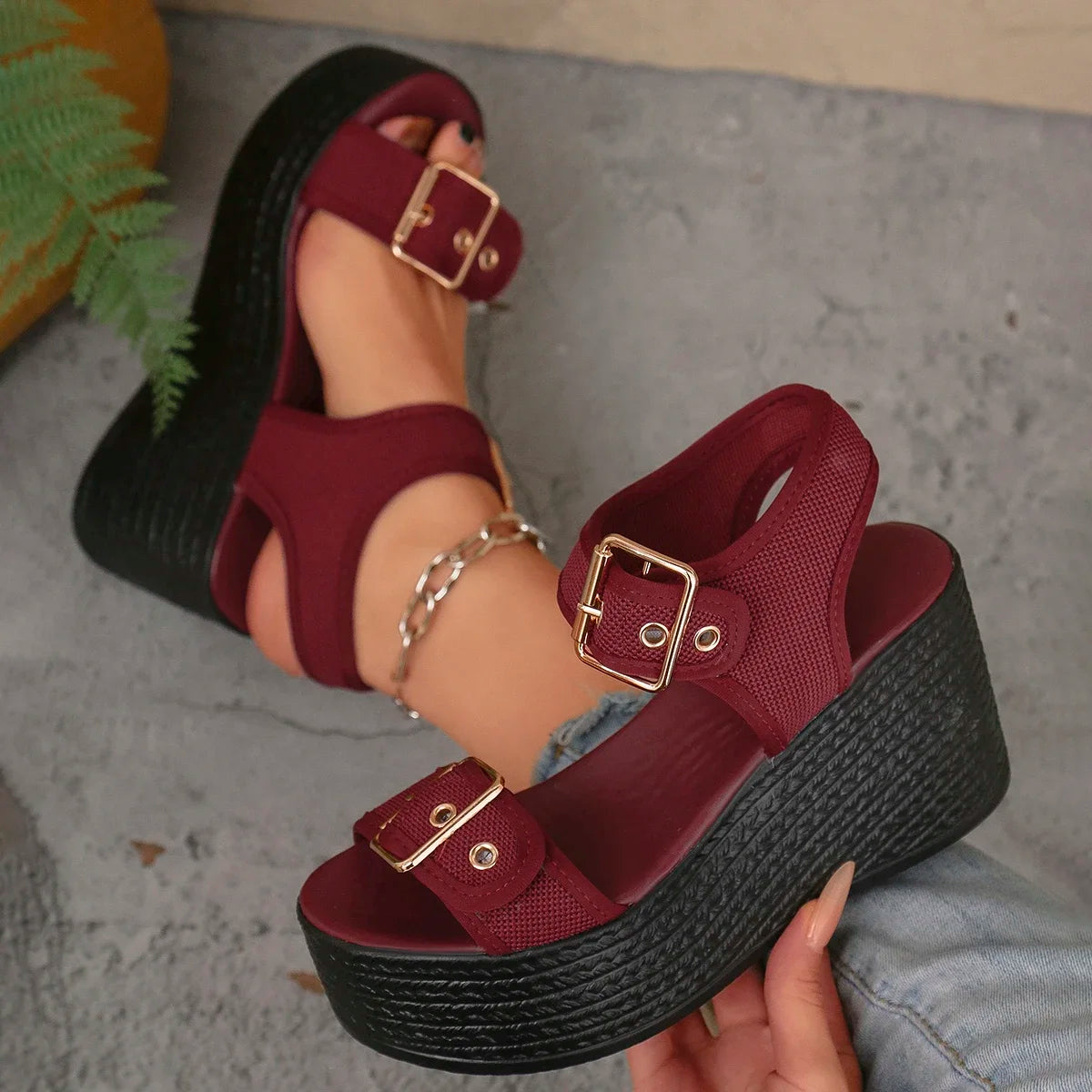 Ibiza Platform Wedge Sandal