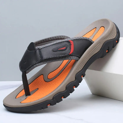 Zeekas Leather Outdoor Sandals Black / 6