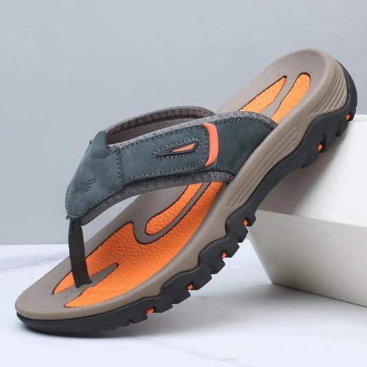 Zeekas Leather Outdoor Sandals Gray / 6