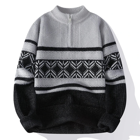 Briarwood | Mens Striped Winter Knit Sweater