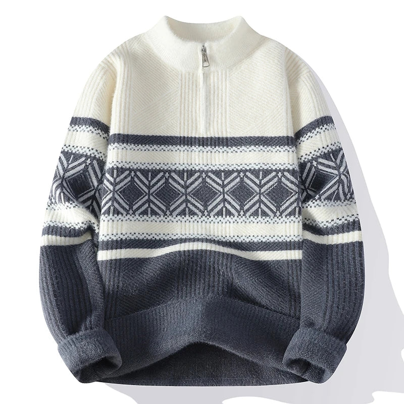 Briarwood | Mens Striped Winter Knit Sweater