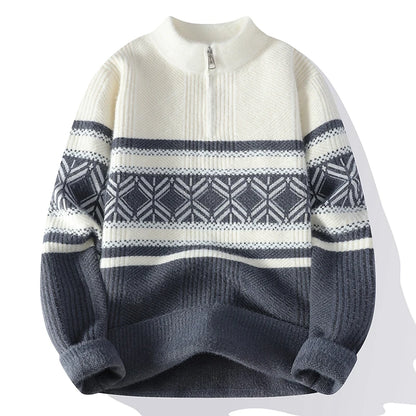 Briarwood | Mens Striped Winter Knit Sweater
