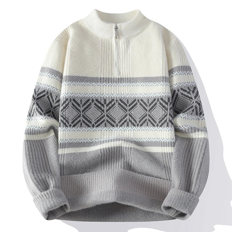 Briarwood | Mens Striped Winter Knit Sweater