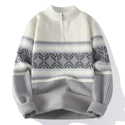 Briarwood | Mens Striped Winter Knit Sweater