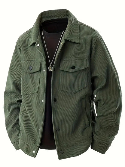 Bromley | Mens Fall Corduroy Button Jacket