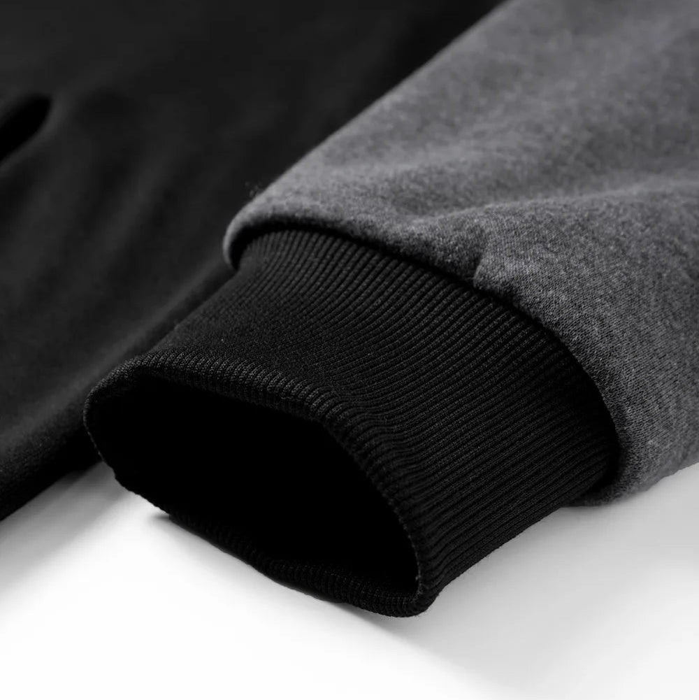 Calder | Mens Fall Two-Tone Zip Hoodie