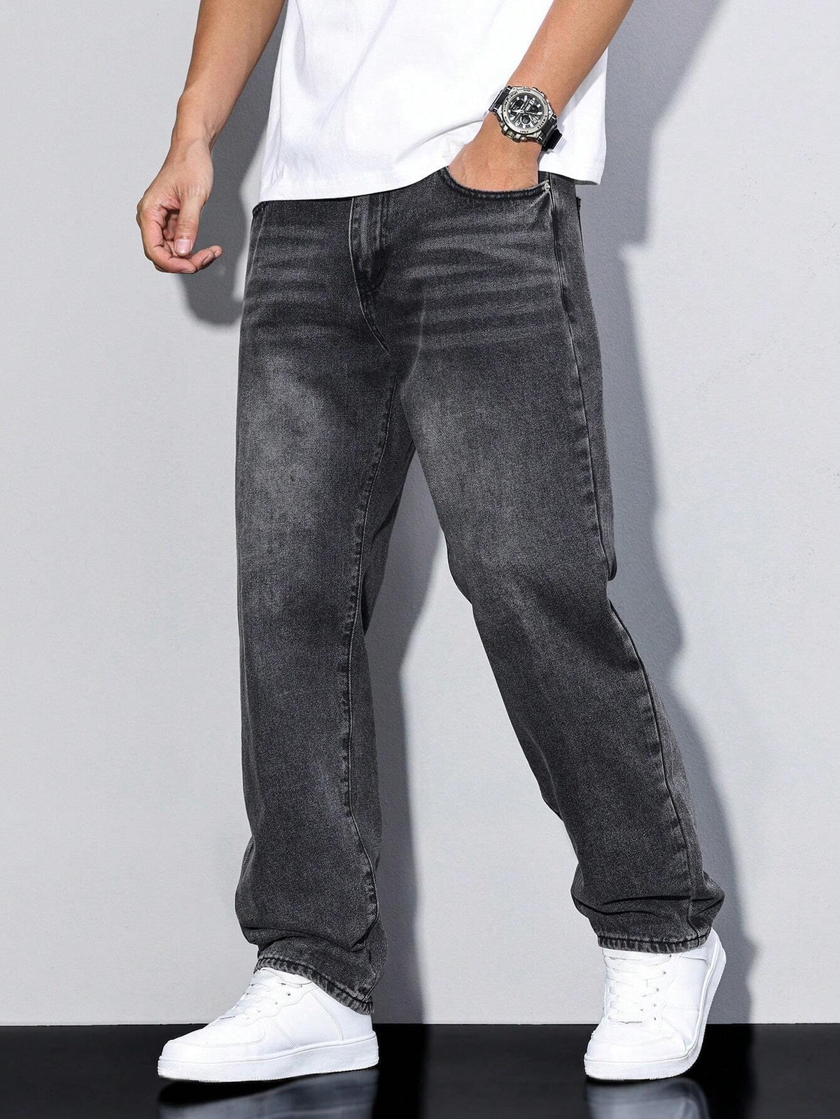 Stonewash | Mens Relaxed-Fit Jeans