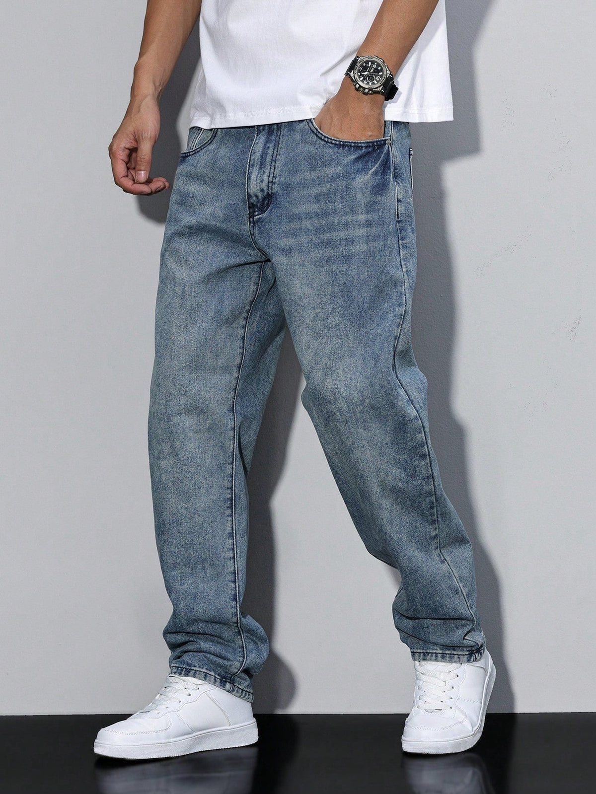 Stonewash | Mens Relaxed-Fit Jeans