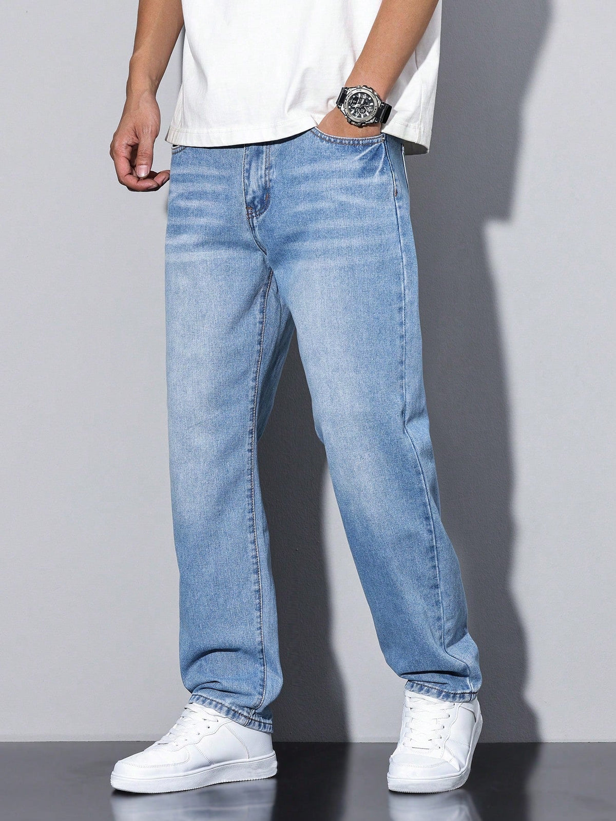 Stonewash | Mens Relaxed-Fit Jeans
