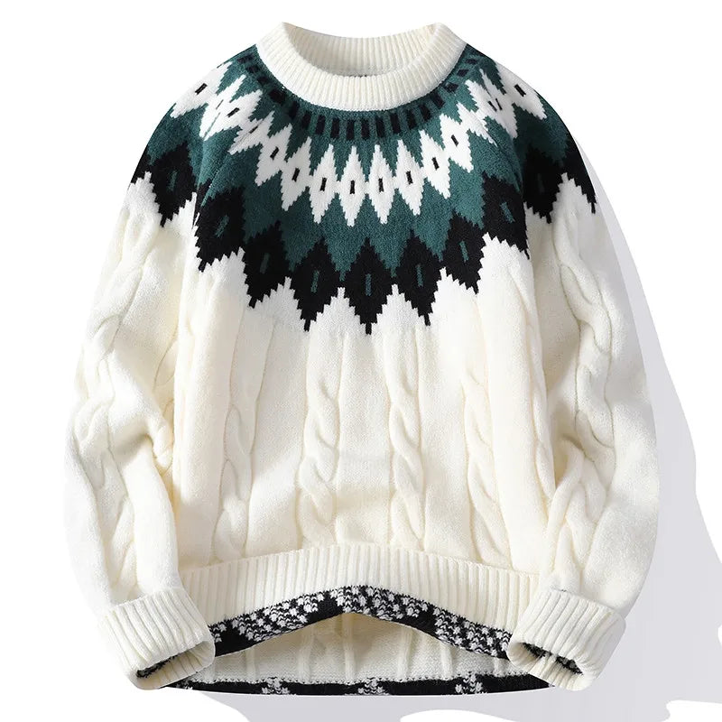 Dolver| Mens Crewneck Knit Sweater