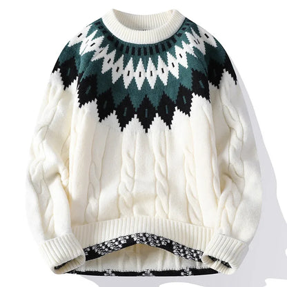 Dolver| Mens Crewneck Knit Sweater