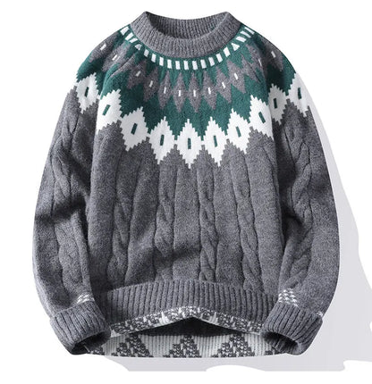 Dolver| Mens Crewneck Knit Sweater