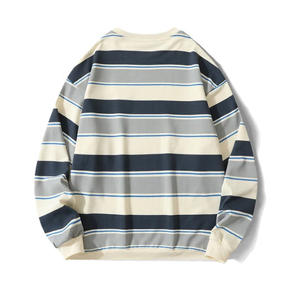Riviera Pedes' 80s Stripe Crewneck