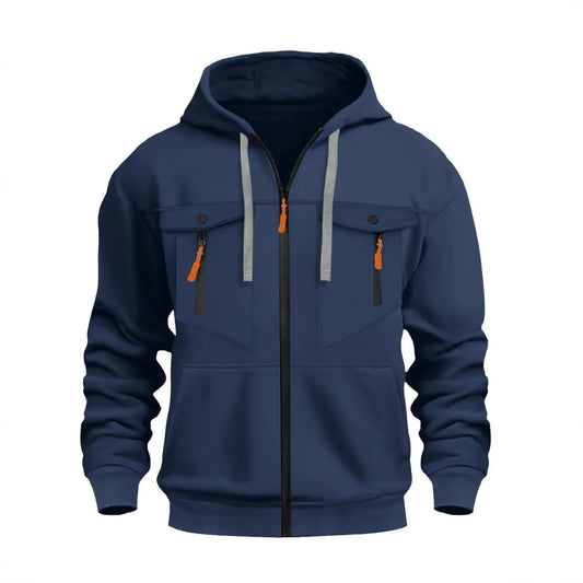 Marlow | Mens Fall Winter Fleece Zip Hoodie