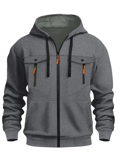 Marlow | Mens Fall Winter Fleece Zip Hoodie