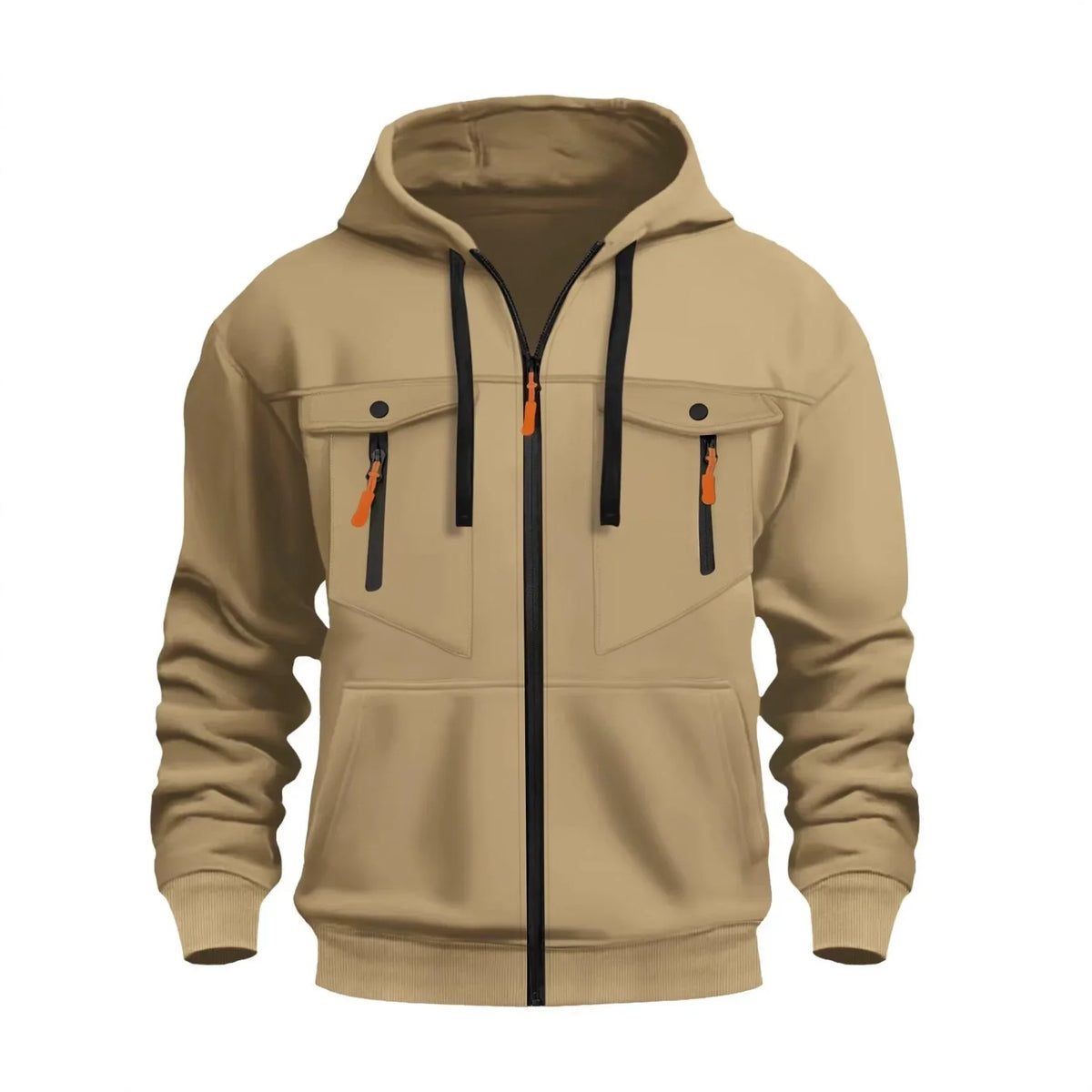Marlow | Mens Fall Winter Fleece Zip Hoodie