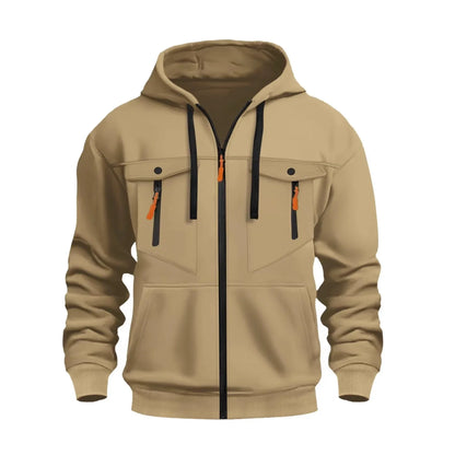 Marlow | Mens Fall Winter Fleece Zip Hoodie