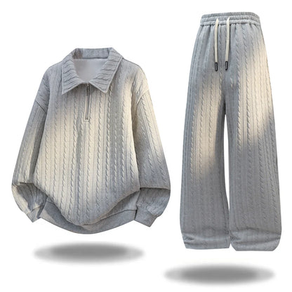 Prescott | Fall Winter Half-Zip Tracksuit Set
