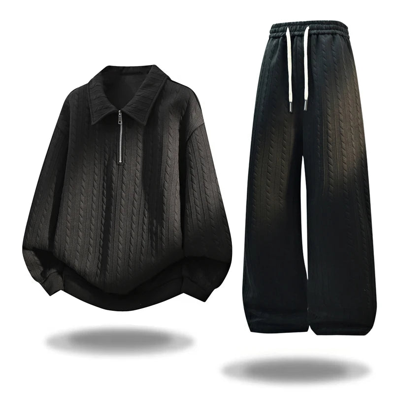 Prescott | Fall Winter Half-Zip Tracksuit Set