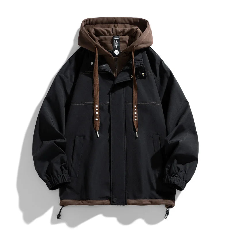 Sutton | Mens Fall Hooded Varsity Jacket