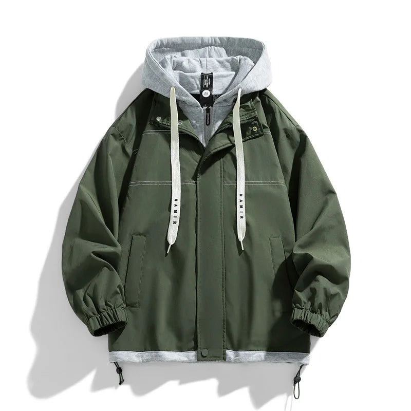 Sutton | Mens Fall Hooded Varsity Jacket