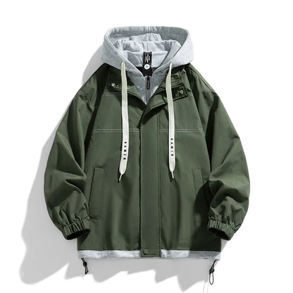 Sutton | Mens Fall Hooded Varsity Jacket