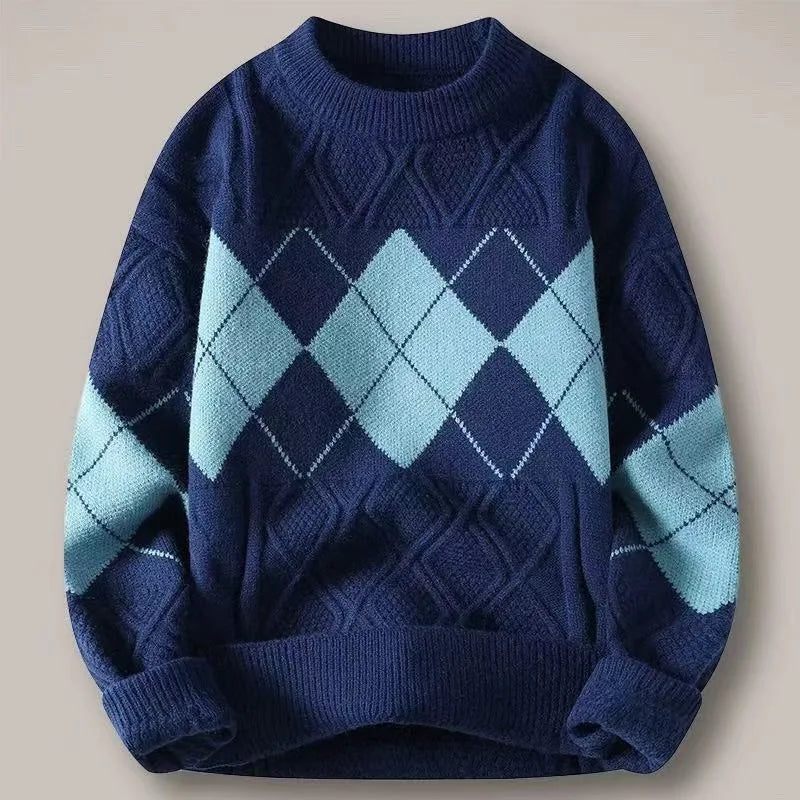 Westbrook | Mens Diamond Knit Winter Sweater
